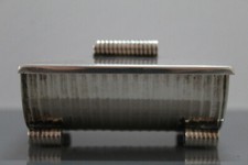 Dose, Silber, Art Deco, Bruckmann, deutsch, 835, Halbmond, Krone, Adler