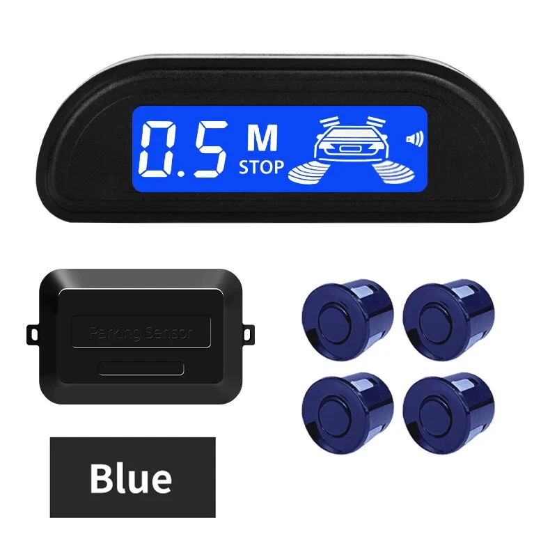 Car Parking Sensor Kit With Auto Parktronic Reverse LED Monitor 22mm 4 Sensors - Image 3 of 4