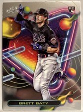 Brett Baty 2023 Topps Chrome Cosmic Rookie Card #22 New York Mets