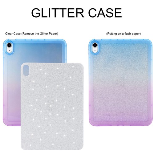 Gradient Color Glitter Tablet Case For Apple iPad 2 3 4 5 6 7 8 9 Mini Air 9.7" - Picture 17 of 35