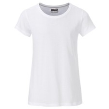 T-Shirt für Mädchen in klassischer Form, Bio-Baumwolle | James & Nicholson