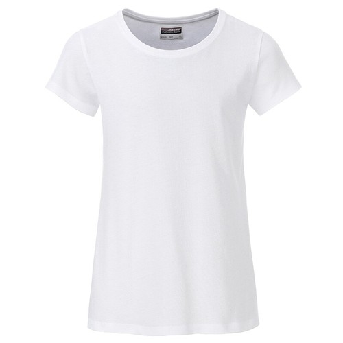 T-Shirt für Mädchen in klassischer Form, Bio-Baumwolle | James & Nicholson - Bild 19 von 41