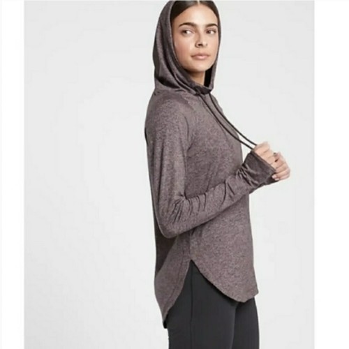 Nuevo con etiquetas Sudadera con Capucha Athleta Uptempo Berenjena Jaspeada Púrpura XS Nueva - Imagen 2 de 13