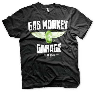 Gas Monkey Garage Flying Speed Wheels Custom Builds Werkstatt Männer Men T-Shirt