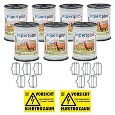 1400m 20mm Weidezaun Band Elektro Zaun Ziege Pferd Pony Schaf Rinder Schwein