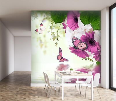 3D Butterfly Animal ZHUA10399 Wallpaper Wall Murals Removable Self-adhesive Ann