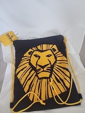NEW The Lion King Broadway Musical Disney VIP Drawstring BackpackCinch Bag Tote
