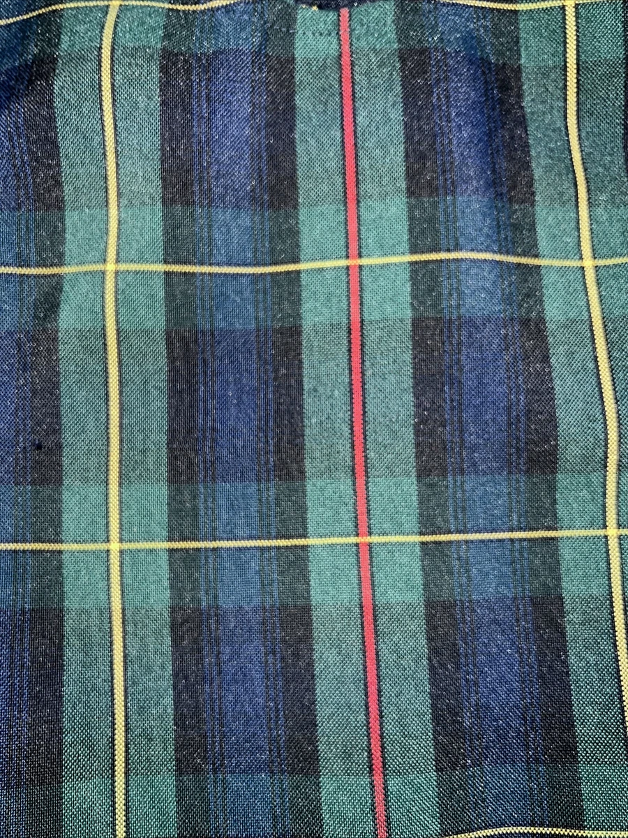 Green plaid shop jumper uniform