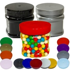 Plastic Sweet Storage Jars Square Food Canister Spice Jar Kitchen Garage 750ml