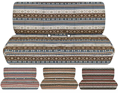 Aztec/Boho design Truck seat covers fits 88-94 Chevy C/K 1500 2500 3500 Fr  Bench