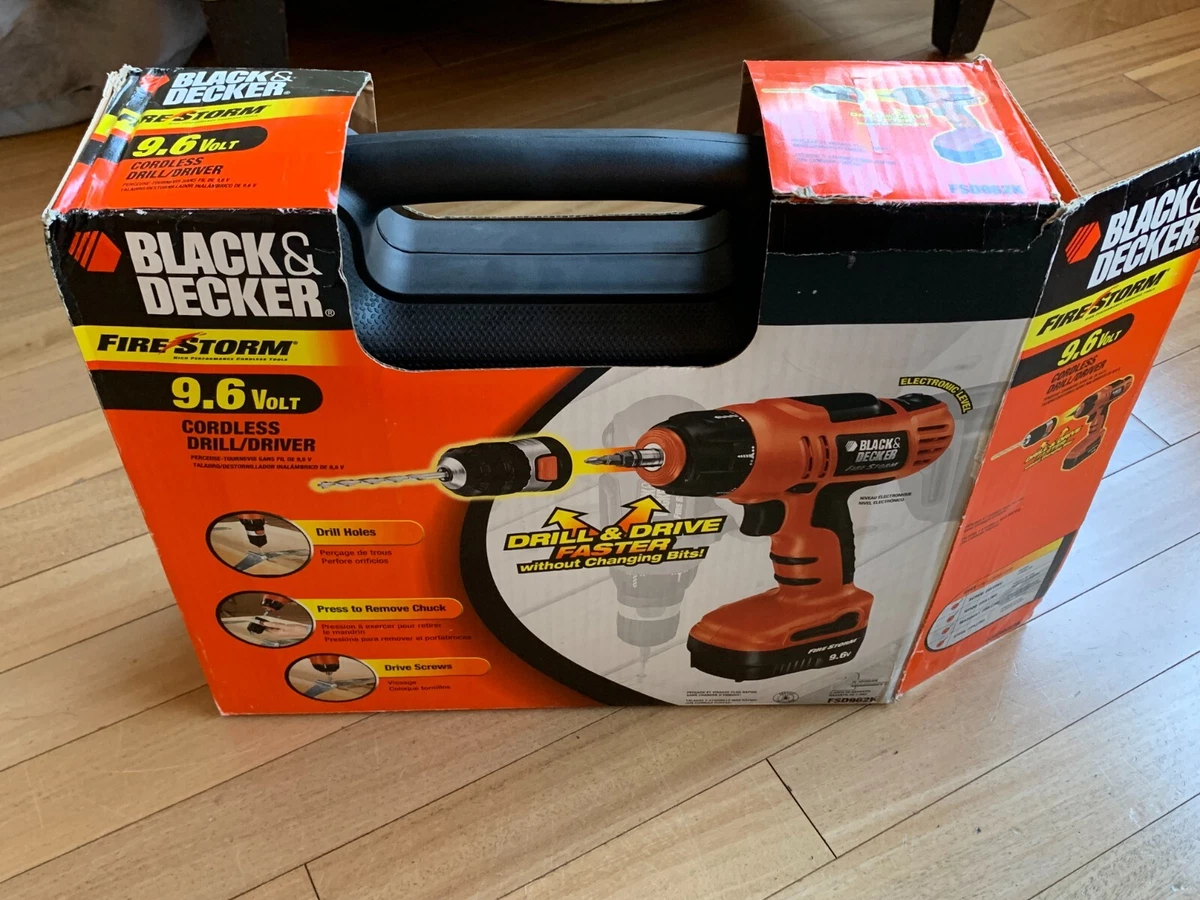 Black & Decker Firestorm 9.6V Cordless Drill/Driver with Storage Box-NYC  PickUp