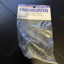 ASC91837 Associated 12mm Rear Shock Spring (2) (Green/1.80lbs) (61mm Long)