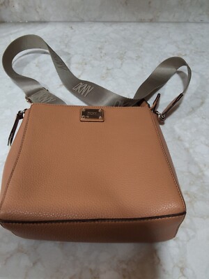 DKNY Women's Crossbody Shoulder Bag Taupe Adjustable Strap