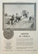 1945 Great American Group insurance vintage ad growth of America