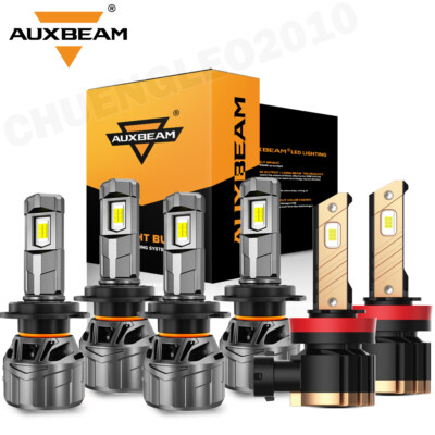For RAM ProMaster 1500 2500 3500 2014-24 Canbus LED Headlight High Low Fog 6500K