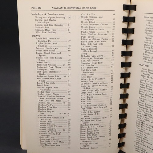 Vtg 1955 Acadian Bi-Centennial Cookbook Jennings, Louisiana Cajun Creole Recipes - Picture 9 of 14
