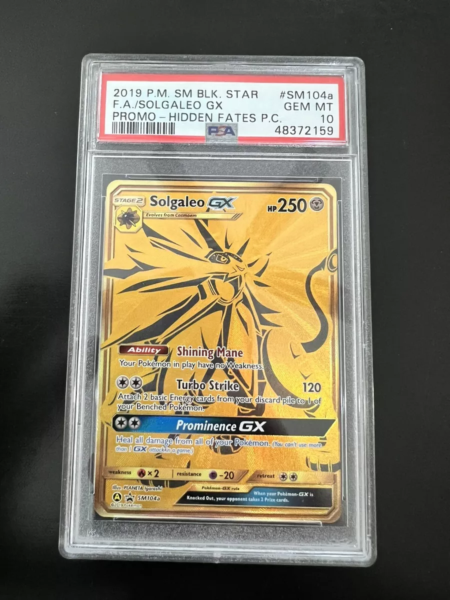 Carta Solgaleo Gx Sm104a Pokémon Tcg Promo Dourada Original em Promoção na  Americanas