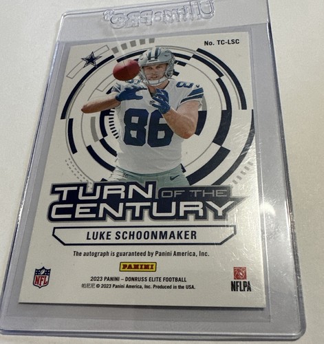 Panini 2023 Donruss Elite Jahrhundertwende Luke Schonmacher RC Auto/249 SP - Bild 4 von 4