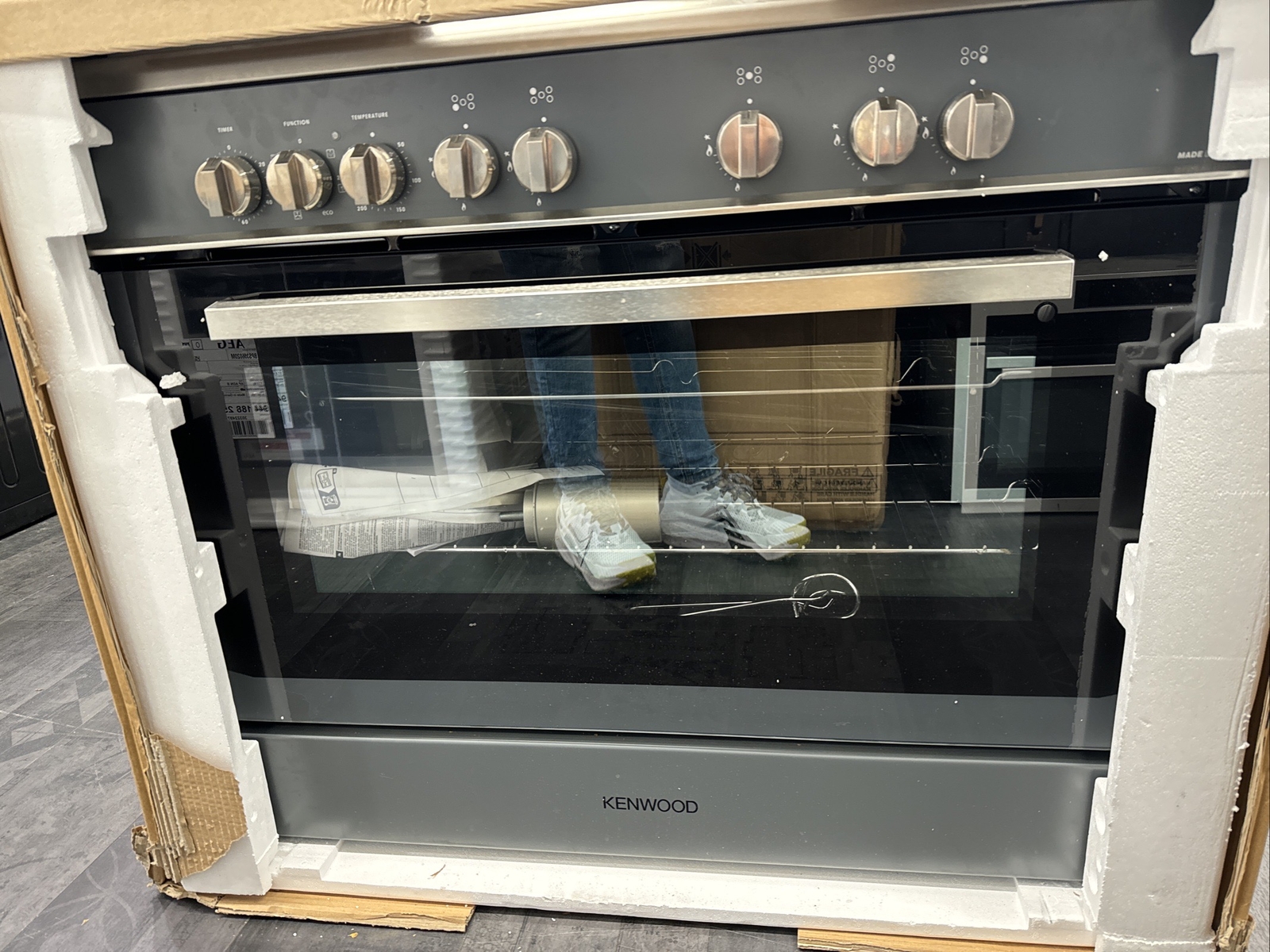 Kenwood CK306SL 90cm Dual Fuel Range Cooker Slate Grey 8024651001195
