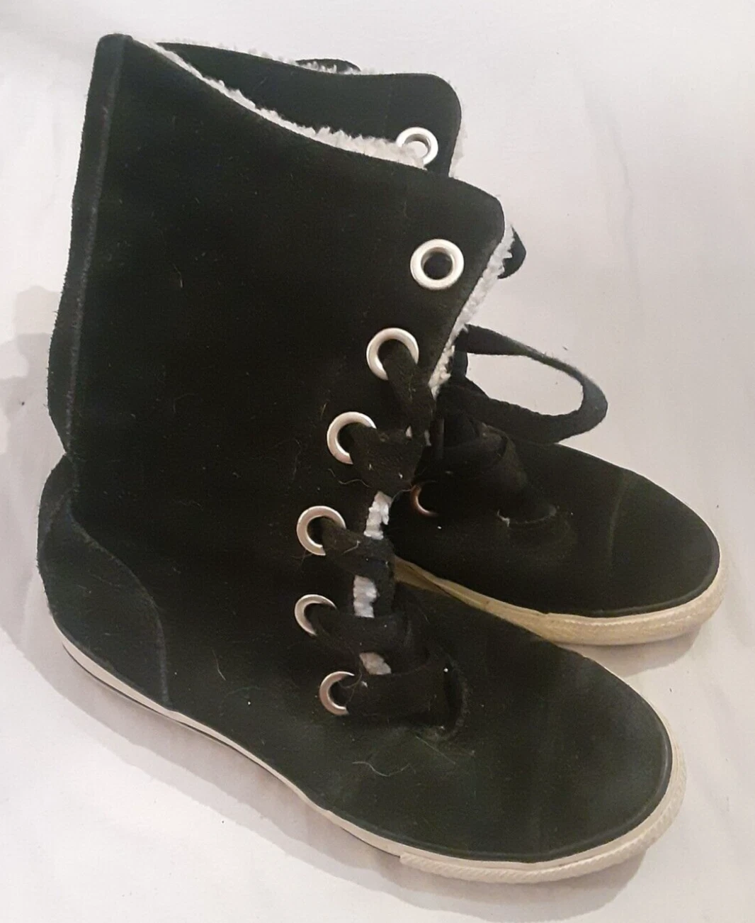 Scarpe sherpa sherpa Converse All Star Chuck Taylor donna 3 blu navy pile