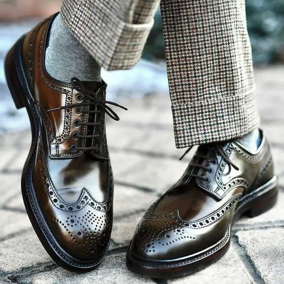 Charles - Grain Leather Mens Oxford Brogue Shoe Cedar | Barker Shoes Outlet-calidas.vn