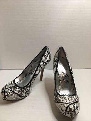 Naughty Monkey, Me O My, NMW0486-009, Black/White Pumps, Size 8.5 | eBay