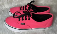 Vans T375 Pink Canvas Lace Up Sneakers Shoes Men's US 5 Women's US Size 6.5