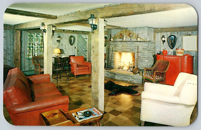 Postcard~ Rustic Lounge~ Hay Loft Lodge~ Wilmington, Vermont