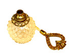 Vintage Heart Shaped Matson Gold Ormolu Perfume Bottle w/Glass Stopper — photo 5