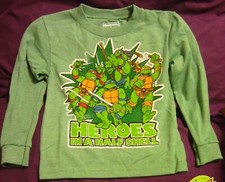 1 Lot Brand New Garments 1 Tee, 1 Sweatshirt and  4 Ninja Pajamas Sets Size 4T