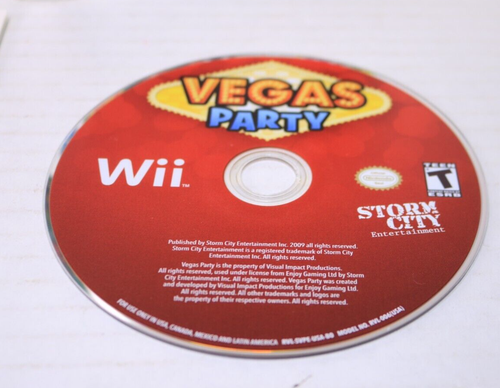 Vegas Party - Nintendo Wii Complete In Box, Storm City 15 Games Mini Rated Teen - Picture 4 of 10