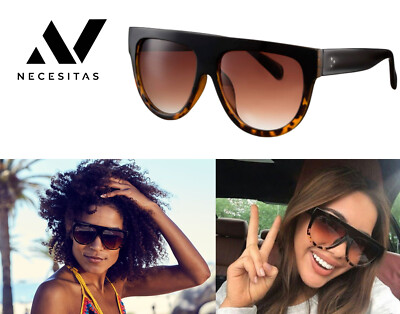 NECESITAS Grande Fashion Sonnenbrille Tiger Damen Leopard Oversize Blogger Cat