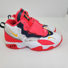 Nike Air Speed Turf Big Kids 7Y White/Laser Orange Red Orbit BQ9632-102 Sneakers