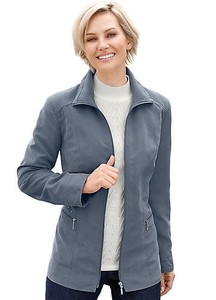 thigh length fleece jacket