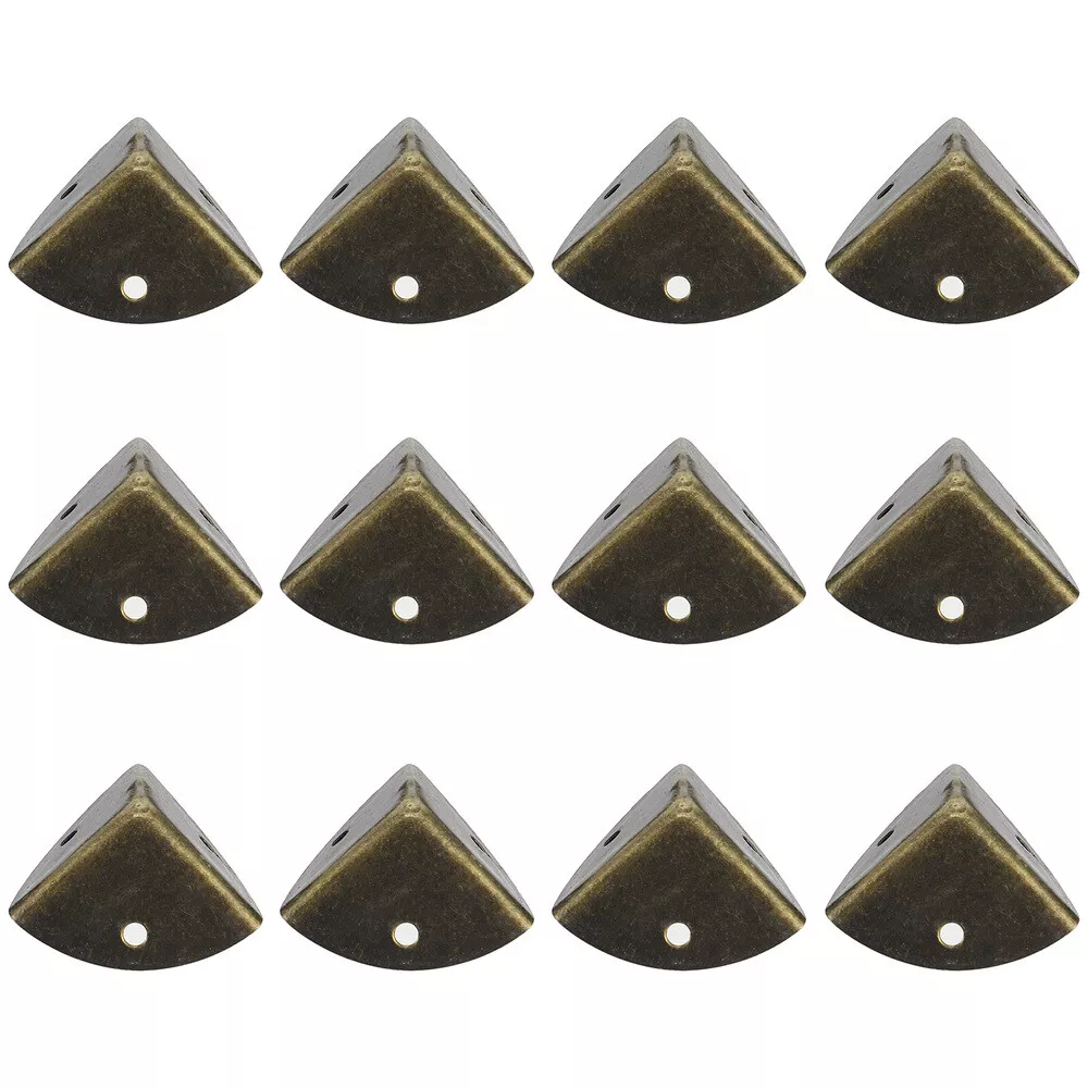 12pcs Furniture Corner Guard Furniture Corner Protectors Triangle Metal