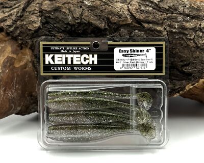 Keitech 4'' Easy Shiner Silver Flash Minnow 7 Stück 10cm 5g Gummifisch Gummiköder