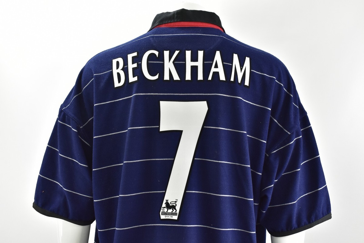 1999-2000 UMBRO Manchester United Away Shirt BECKHAM 7 SIZE