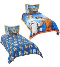 Disney STAR WARS 3pc Kids Twin Comforter Set Pillow Sham Bedskirt Stormtrooper