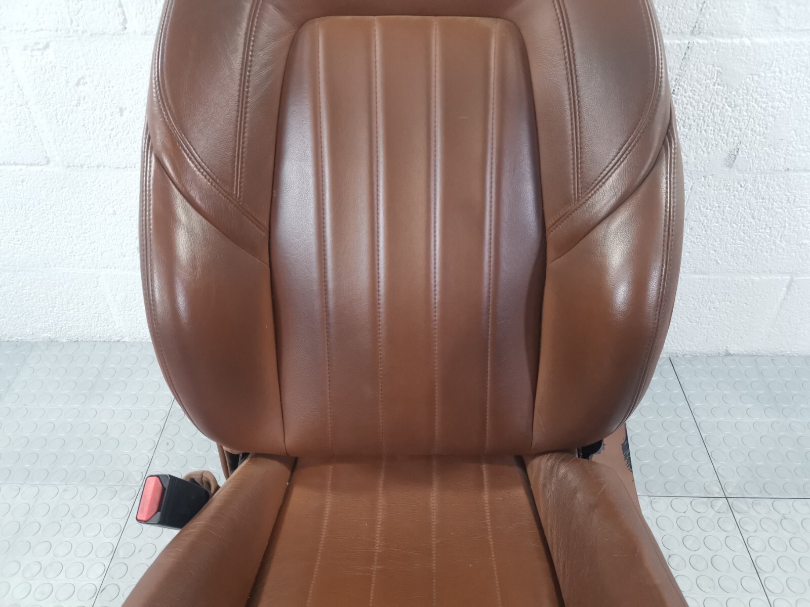 14-19 MASERATI QUATTROPORTE S Q4 FRONT LEFT DRIVER SEAT ASSEMBLY BROWN