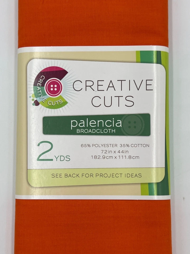 Creative Cuts Palencia Broadcloth Craft Fabric Orange 2 Yards 72" X 44 - Image 2 of 4