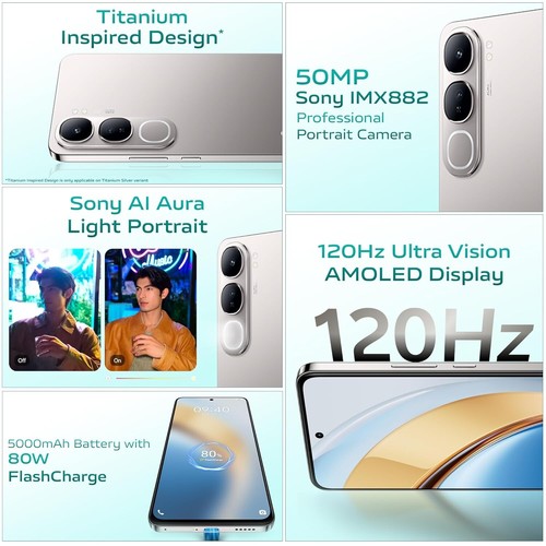 Vivo Y300 5G Factory Unlocked Dual SIM 8GB RAM 128GB -Global-NO USA TARIFFS - 第 5/8 張圖片