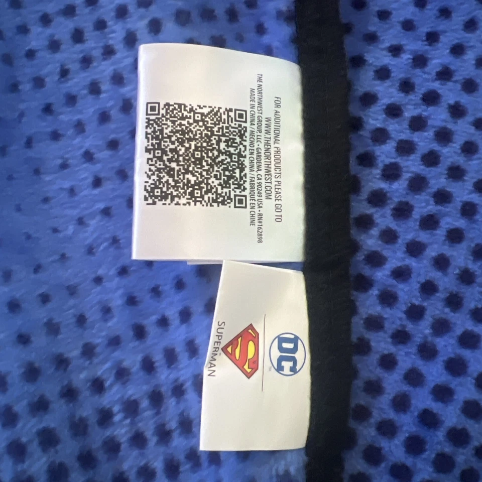 Manta polar DC Comics SUPER MAN 56x40 tiro nueva leer. Foto 3 de 4