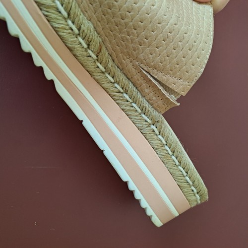 Django & Juliette Accent Sandals Womens Size 8 Tan Espadrille Summer Platform - Picture 15 of 16