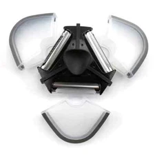 3-in-1 Stainless Steel Rotary Peeler-Vegetable & Fruit Slicer, Shredder, Grater