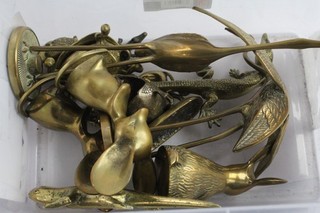 Vintage Brass Animals of Varying Sizes and Species 3356g