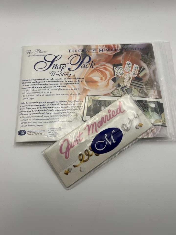 Creative Memories Wedding Snap Pack - Pack Plus Pegatinas, + Acentos Y Más NUEVO Foto 2 de 4