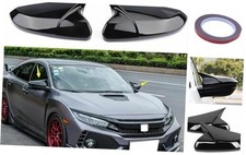 New Side Mirror Cover Caps Rearview Cover Glossy Black Fit for H0NDA Civic