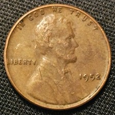 1952 Lincoln Wheat Cent Philadelphia Mint Circulated Free Shipping