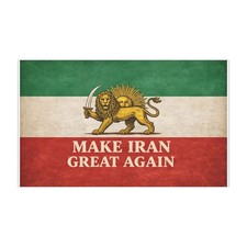 Make Iran Great Again car magnet - Lion and S...