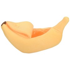 2X(Cute Banana Bed, Pet Bed Soft Embrace Bed, Lovely Pet Bed for Cats,8072